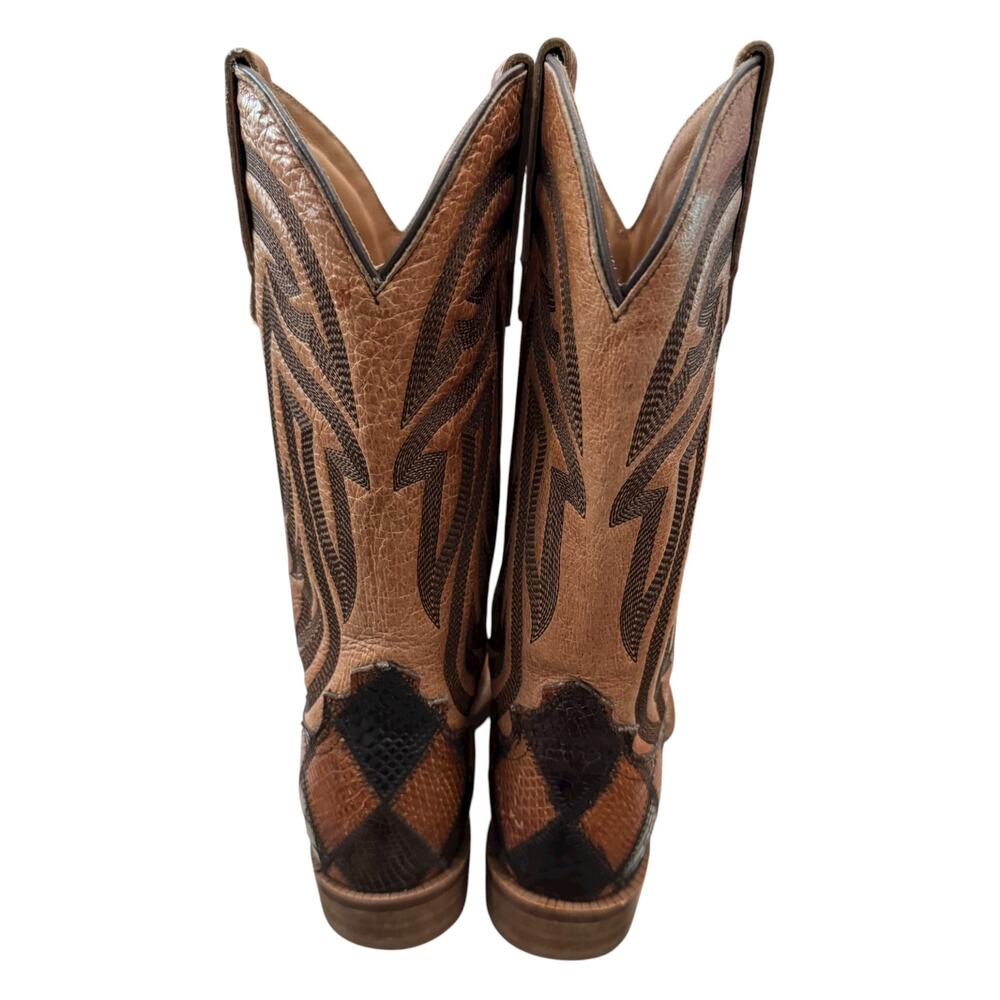 Twisted X MRAL002 Rancher Caiman Patchwork Cowboy Boots Women’s 6.5B - Picture 7 of 9